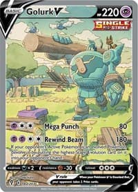 Golurk V (Alternate Full Art) - SWSH07: Evolving Skies - Pokemon card