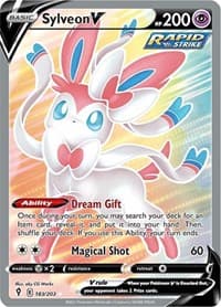 Sylveon V (Full Art) - SWSH07: Evolving Skies - Pokemon card