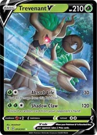 Trevenant V - SWSH07: Evolving Skies - Pokemon card