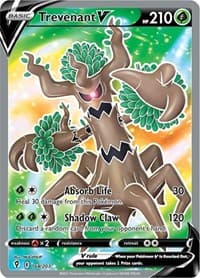 Trevenant V (Full Art) - SWSH07: Evolving Skies - Pokemon card