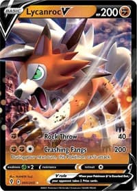 Lycanroc V - SWSH07: Evolving Skies - Pokemon card