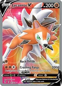 Lycanroc V (Full Art) - SWSH07: Evolving Skies - Pokemon card