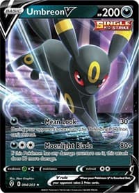 Umbreon V - SWSH07: Evolving Skies - Pokemon card
