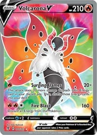 Volcarona V (Full Art) - SWSH07: Evolving Skies - Pokemon card
