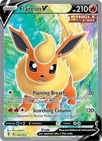 Flareon V (Full Art) - SWSH07: Evolving Skies - Pokemon card