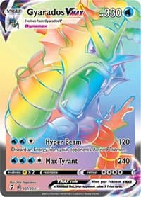 Gyarados VMAX (Secret) - SWSH07: Evolving Skies - Pokemon card
