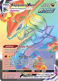 Rayquaza VMAX (Secret) - SWSH07: Evolving Skies - Pokemon card