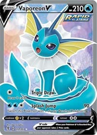 Vaporeon V (Full Art) - SWSH07: Evolving Skies - Pokemon card