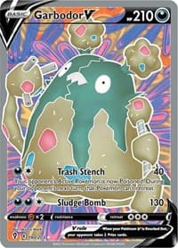 Garbodor V (Full Art) - SWSH07: Evolving Skies - Pokemon card