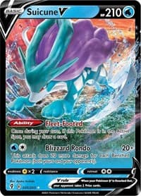 Suicune V - SWSH07: Evolving Skies - Pokemon card