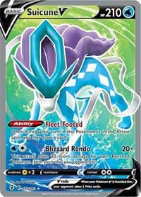 Suicune V (Full Art) - SWSH07: Evolving Skies - Pokemon card