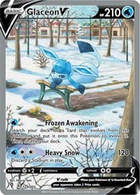 Glaceon V (Alternate Full Art) - SWSH07: Evolving Skies - Pokemon card