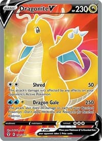 Dragonite V (Full Art) - SWSH07: Evolving Skies - Pokemon card