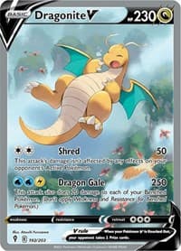 Dragonite V (Alternate Full Art) - SWSH07: Evolving Skies - Pokemon card