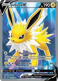 Jolteon V (Full Art) - SWSH07: Evolving Skies - Pokemon card