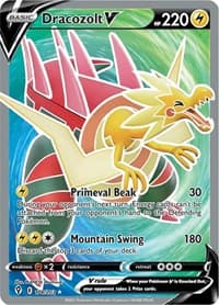 Dracozolt V (Full Art) - SWSH07: Evolving Skies - Pokemon card