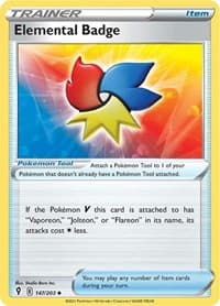 Elemental Badge - SWSH07: Evolving Skies - Pokemon card