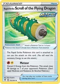 Rapid Strike Scroll of the Flying Dragon - SWSH07: Evolving Skies - Pokemon card