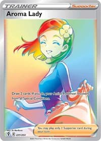 Aroma Lady (Secret) - SWSH07: Evolving Skies - Pokemon card