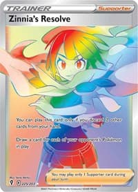 Zinnia's Resolve (Secret) - SWSH07: Evolving Skies - Pokemon card