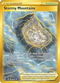 Stormy Mountains (Secret) - SWSH07: Evolving Skies - Pokemon card