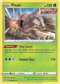 Pinsir - SWSH07: Evolving Skies - Pokemon card