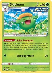 Skiploom - SWSH07: Evolving Skies - Pokemon card