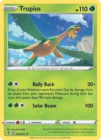 Tropius - SWSH07: Evolving Skies - Pokemon card