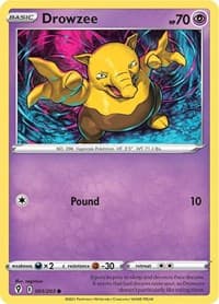 Drowzee - SWSH07: Evolving Skies - Pokemon card