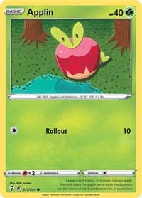 Applin - SWSH07: Evolving Skies - Pokemon card