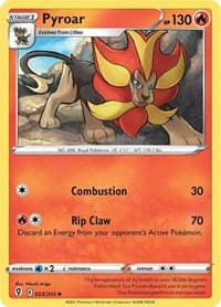 Pyroar - SWSH07: Evolving Skies - Pokemon card