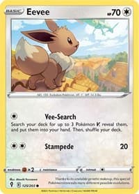 Eevee - SWSH07: Evolving Skies - Pokemon card
