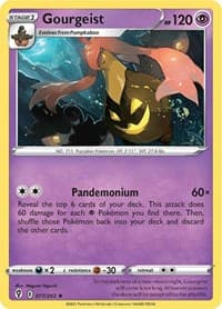 Gourgeist - SWSH07: Evolving Skies - Pokemon card