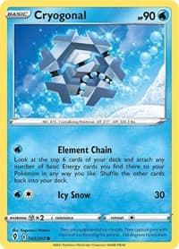 Cryogonal - SWSH07: Evolving Skies - Pokemon card