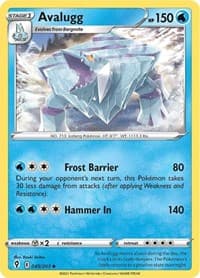 Avalugg - SWSH07: Evolving Skies - Pokemon card