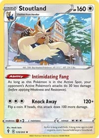 Stoutland - SWSH07: Evolving Skies - Pokemon card