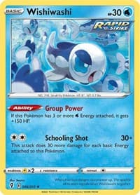 Wishiwashi - SWSH07: Evolving Skies - Pokemon card