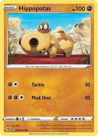 Hippopotas - SWSH07: Evolving Skies - Pokemon card