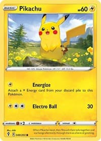 Pikachu - SWSH07: Evolving Skies - Pokemon card