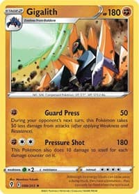 Gigalith - SWSH07: Evolving Skies - Pokemon card