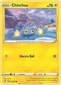 Chinchou - SWSH07: Evolving Skies - Pokemon card