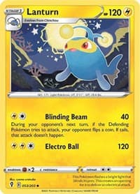 Lanturn - SWSH07: Evolving Skies - Pokemon card