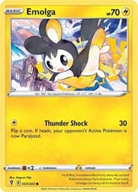 Emolga - SWSH07: Evolving Skies - Pokemon card