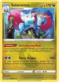 Salamence - SWSH07: Evolving Skies - Pokemon card