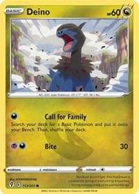 Deino - SWSH07: Evolving Skies - Pokemon card
