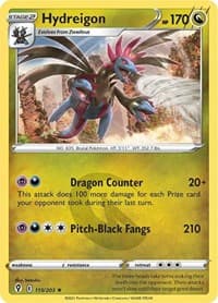 Hydreigon - SWSH07: Evolving Skies - Pokemon card