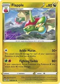 Flapple - SWSH07: Evolving Skies - Pokemon card