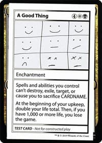 A Good Thing (No PW Symbol) - Mystery Booster: Convention Edition Exclusives - Magic: The Gathering card
