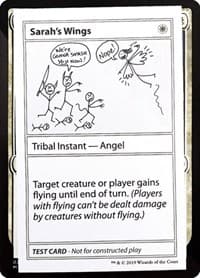 Sarah's Wings (No PW Symbol) - Mystery Booster: Convention Edition Exclusives - Magic: The Gathering card