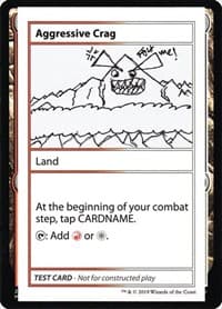 Aggressive Crag (No PW Symbol) - Mystery Booster: Convention Edition Exclusives - Magic: The Gathering card